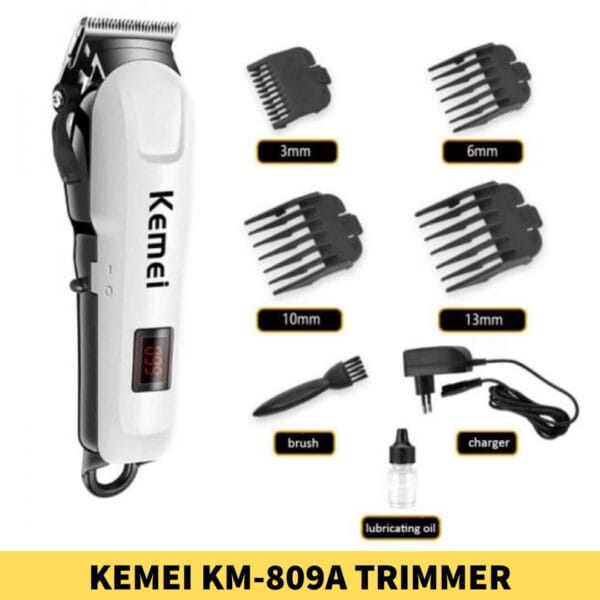 Best Quality Kemei KM-809A Trimmer for Men’s in Affordable Price | Kemei KM-809A Trimmer in Bangladesh