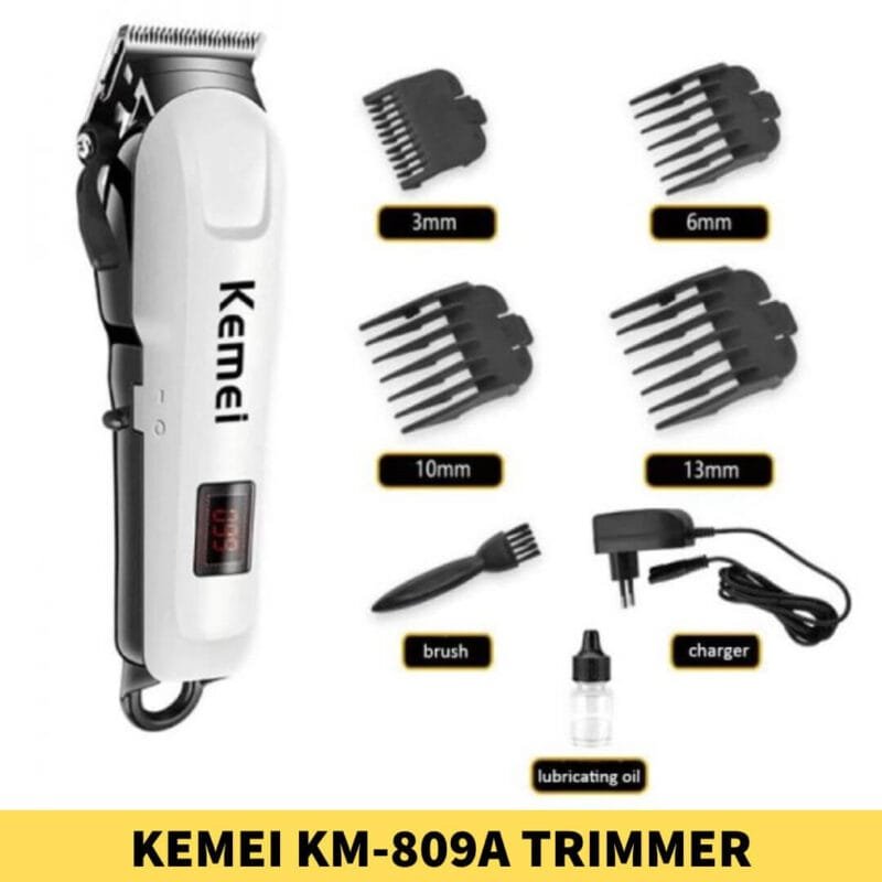 Best Quality Kemei KM-809A Trimmer for Men’s in Affordable Price | Kemei KM-809A Trimmer in Bangladesh