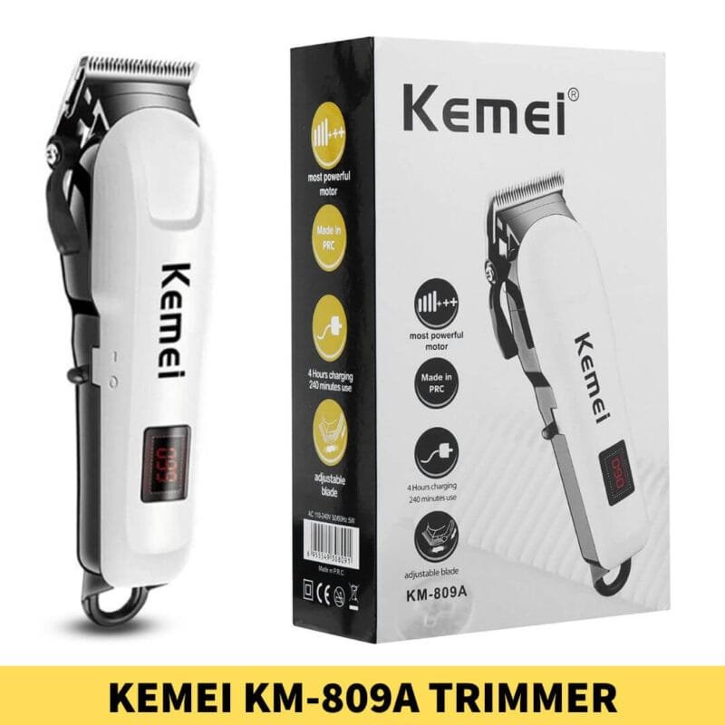 Best Quality Kemei KM-809A Trimmer for Men’s in Affordable Price | Kemei KM-809A Trimmer in Bangladesh