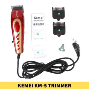 Best Quality Kemei KM-5 Trimmer For Men | Kemei KM-5 Hair Trimmer Price in Bangladesh