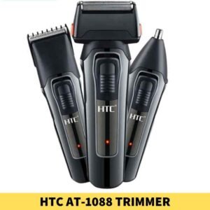 HTC AT-1088 Multi Functional Rechargeable Trimmer, Stainless steel, Motor_ High-performance motor, Battery_ Rechargeable shop near me