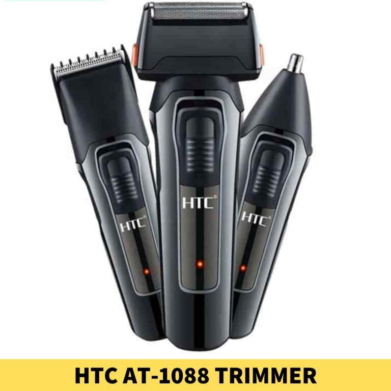HTC AT-1088 Multi Functional Rechargeable Trimmer, Stainless steel, Motor_ High-performance motor, Battery_ Rechargeable shop near me