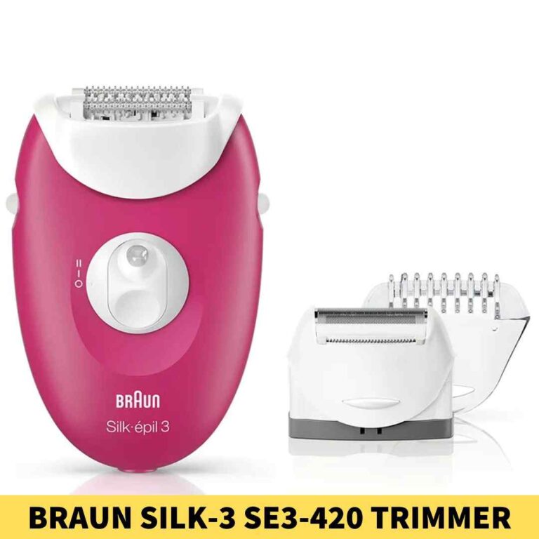 BRAUN SE3-420 Epilator With 2 Extras Trimmer shop in Bangladesh, Include Silk-Epil Bikini BRAUN Colour Pink Country shop near me