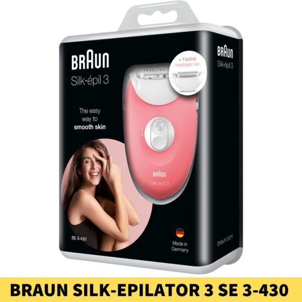BRAUN Silk Epilator 3 SE 3 430 Trimmer For Women Price in Bangladesh Warranty Period1 Year Colour Pink Yellow