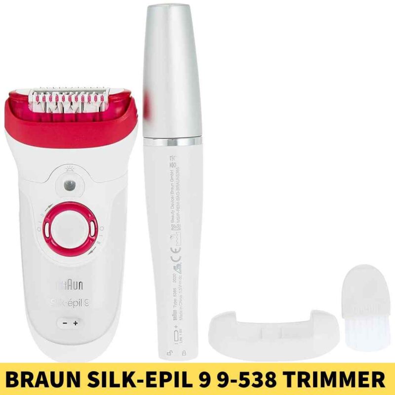 Best BRAUN Silk-Epil 9 9-538 Wet And Dry Epilator Trimmer shop in bd, Long-lasting rechargeable battery,Usage Time_ Up to 50 minutes of cordless use