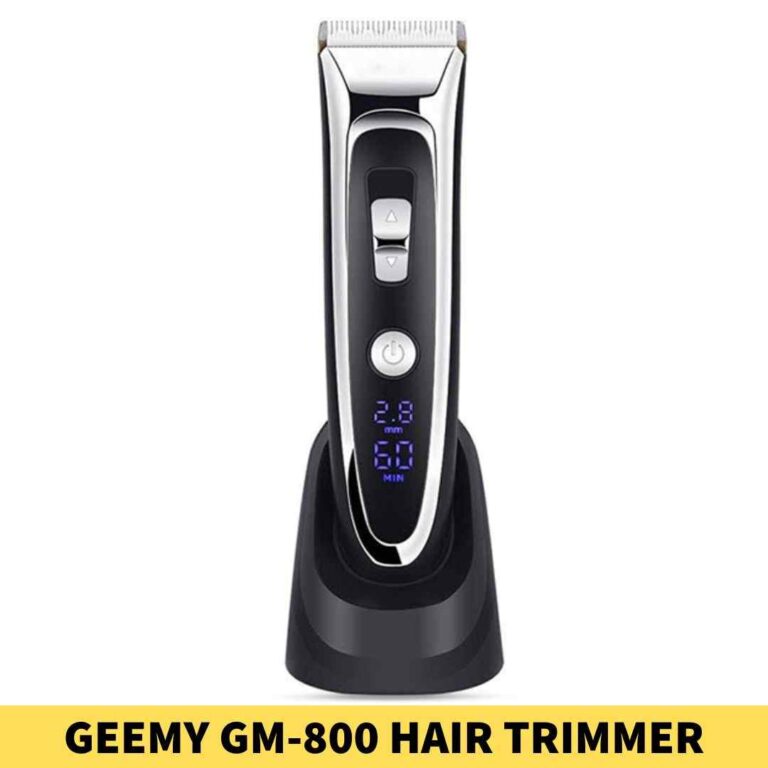 Best GEEMY GM-800 rofessional Rechargeable Hair Trimmer, Charging Time_ 1.5 Hours, Usage Time_ 60 Minutes, Color_ Black shop near me