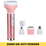 GEMEI GM-3074 Trimmer Rechargeable 4 in 1 for Women - Trimmer BD