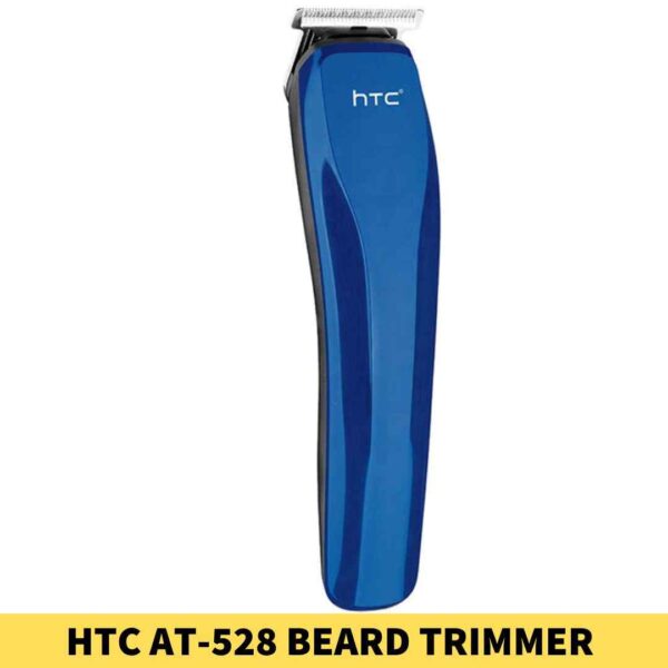 Best HTC AT-528 Beard Trimmer and Hair Clipper shop in BD. Blade Material_ Stainless Steel Motor_ High-performance motor Shop near me