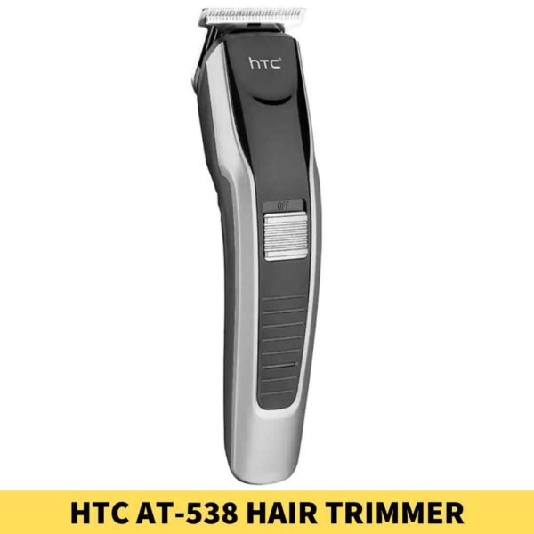 Best HTC AT-538 Hair and Beard Trimmer for-man shop in BD. Blade Material_ Stainless steel, Motor_ High-performance motor Shop near me