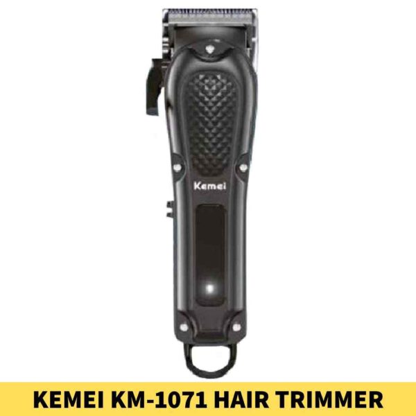 Best KEMEI KM-1071 Hair Trimmer for usb rechargeable shop in Bd. Metal, RunTime_ 240 Minutes, ChargingTime_ 3 Hours Fast Charging, Charging_ Yes