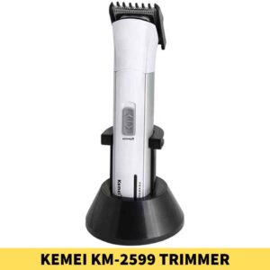 Best KEMEI KM-2599 Professional Hair Clipper Trimmer Rechargeable Beard shop in BD. Power Source_ Rechargeable Battery Shop near me