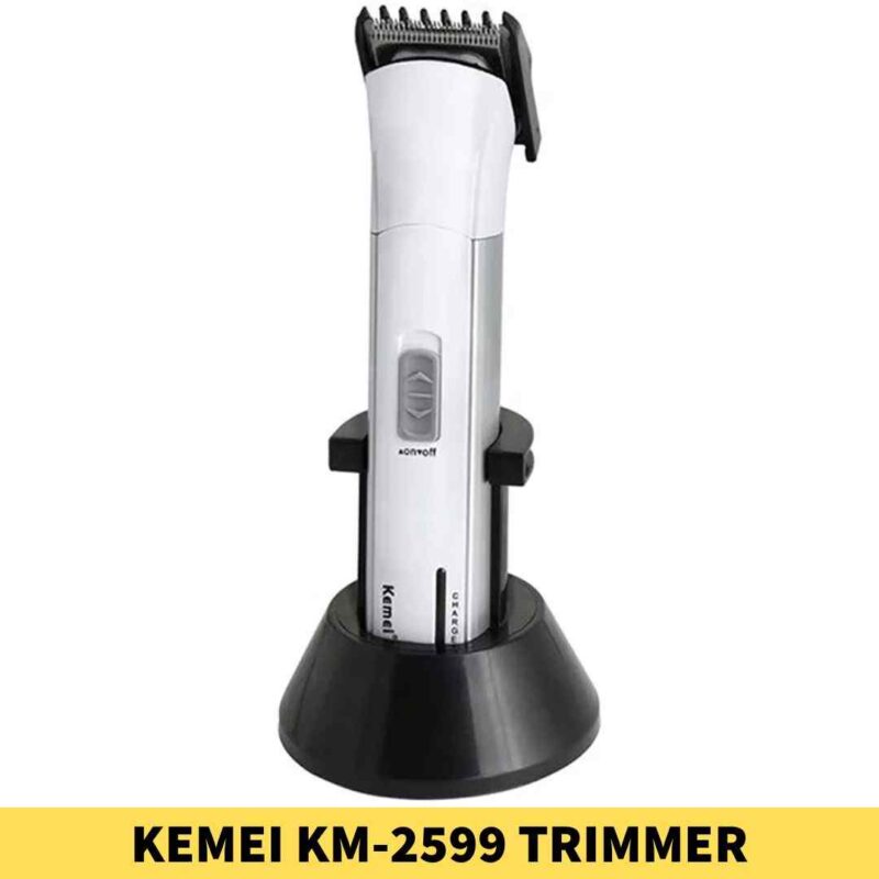 Best KEMEI KM-2599 Professional Hair Clipper Trimmer Rechargeable Beard shop in BD. Power Source_ Rechargeable Battery Shop near me