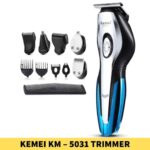 Best KEMEI KM-5031 Trimmer Shaver for Men Blade Material_ Stainless Steel. Battery Life_ Up to 60 minutes, Charging Time_ 8 hours shop[ near me