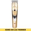 Best Kemei KM-235 Trimmer Professional Hair Trimmer is a blue-colored grooming tool that is designed for men Shop near me