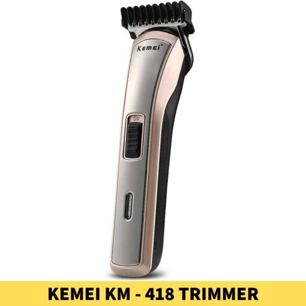 Best Kemei KM-418 Electric Hair Clipper, Power Source_ Rechargeable (can be used while charging), Method_ External power adapter shop near me