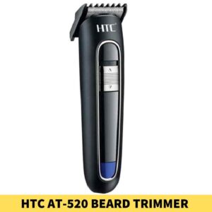 HTC AT-520 Beard Trimmer For Men Shop in BD. Blade Material: Stainless Steel Motor: High-performance motor Shop near me