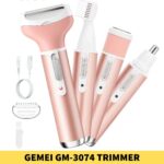GEMEI GM-3074 Trimmer Rechargeable 4 In 1 For Women Price In Bangladesh - Trimmer BD