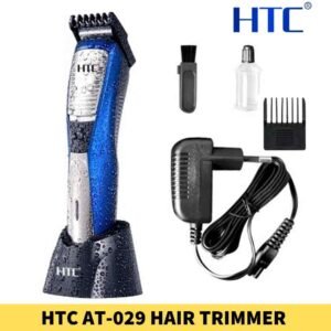 HTC AT-029 Waterproof Rechargeable Hair Trimmer For Men, Facial hair and body grooming, Power Source_ Rechargeable battery Shop near me