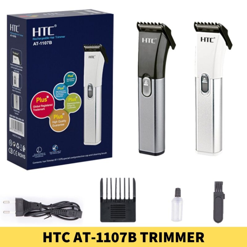 HTC AT-1107B Rechargeable Hair Trimmer Price In Bangladesh - Trimmer BD