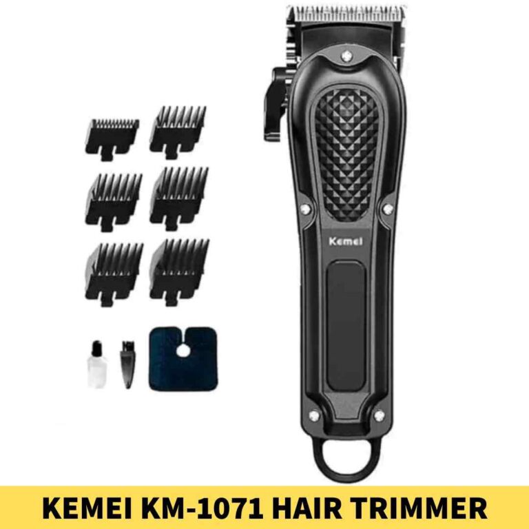 KEMEI KM-1071 Hair Trimmer for usb rechargeable shop in Bd. Metal, RunTime_ 240 Minutes, ChargingTime_ 3 Hours Fast Charging, Charging_ Yes