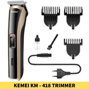 Kemei KM-418 Electric Hair Clipper, Power Source_ Rechargeable (can be used while charging), Method_ External power adapter shop near me