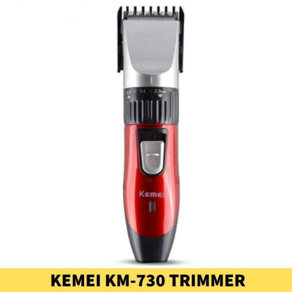 Kemei KM-730 Trimmer of Beard Exclusive Rechargeable hair clipper is suitable for barber’s, featuring on salon hairdressing shop near me (2)