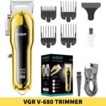 VGR V-680 Trimmer Professional Hair Trimmer is a gold colored grooming tool that is designed for men Shop near me