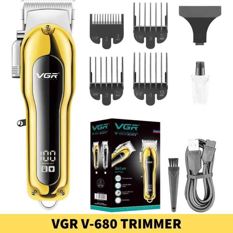 VGR V-680 Trimmer Professional Hair Trimmer is a gold colored grooming tool that is designed for men Shop near me