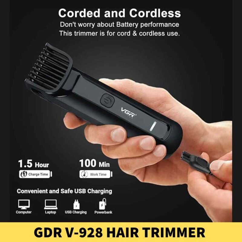 GDR V-928 Hair Trimmer Rechargeable Beard & Hair Clipper