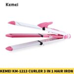 Kemei KM-1213 Professional Ceramic Curler 3 In 1 Hair Iron Styling BD