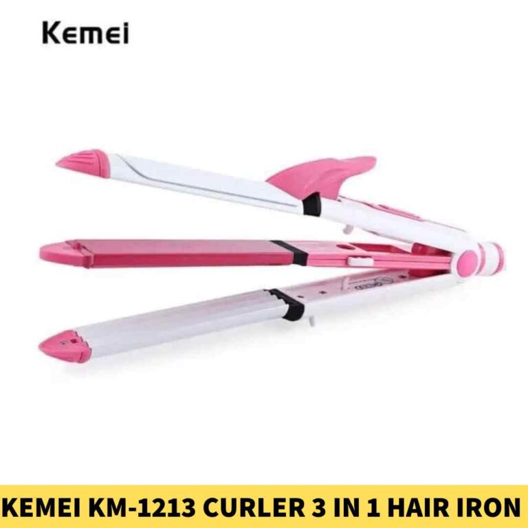 Kemei KM-1213 Professional Ceramic Curler 3 In 1 Hair Iron Styling BD