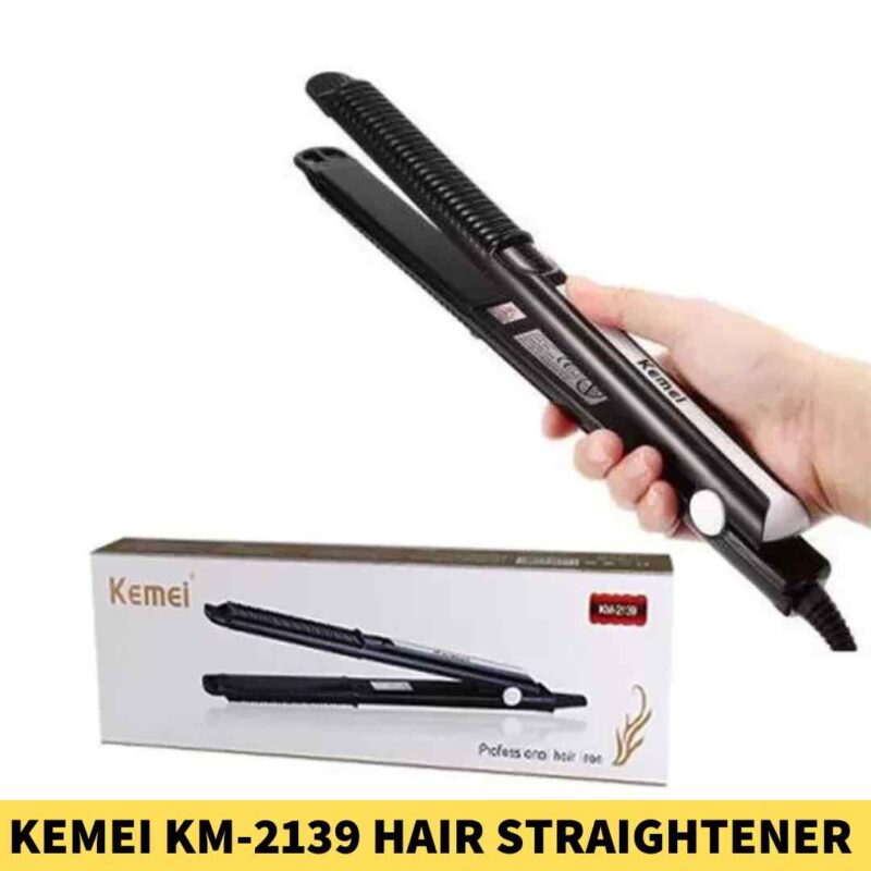 Kemei KM-2139 StraightCare Hair Straightener for Wo