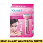 Kemei KM-6637 Multi-Functional 4 In 1 Rechargeable Women Body Shaver in Bangladesh