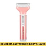 Kemei KM-6637 Multi-Functional 4 In 1 Rechargeable Women Body Shaver in Bangladesh