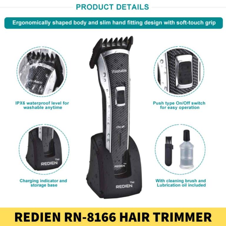 Trimmer BD - Redien RN-8166 Professional Hair Trimmer for Men in