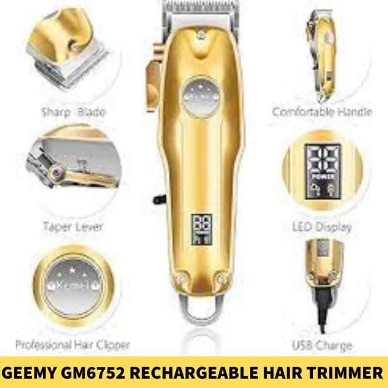 Geemy GM6752 Rechargeable Hair Trimmer For men in B