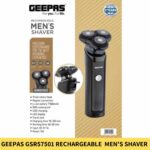 Geepas GSR57501 Rechargeable Water Proof Men's Shaver with LED Display In BDa
