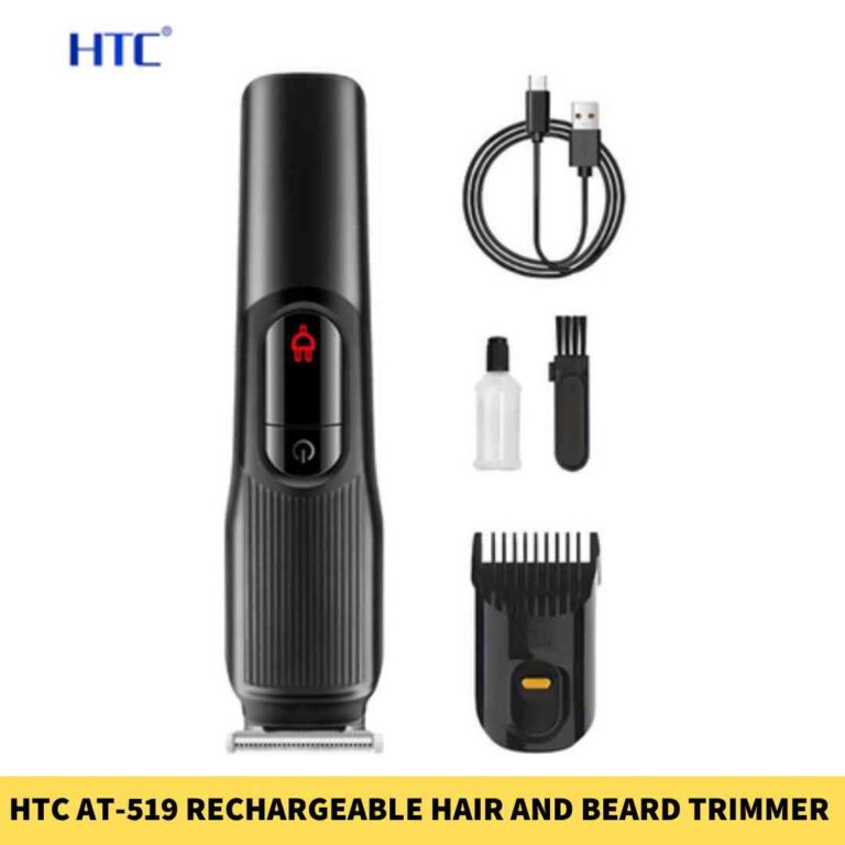 HTC AT-519 Rechargeable Hair and Beard Trimmer for Men