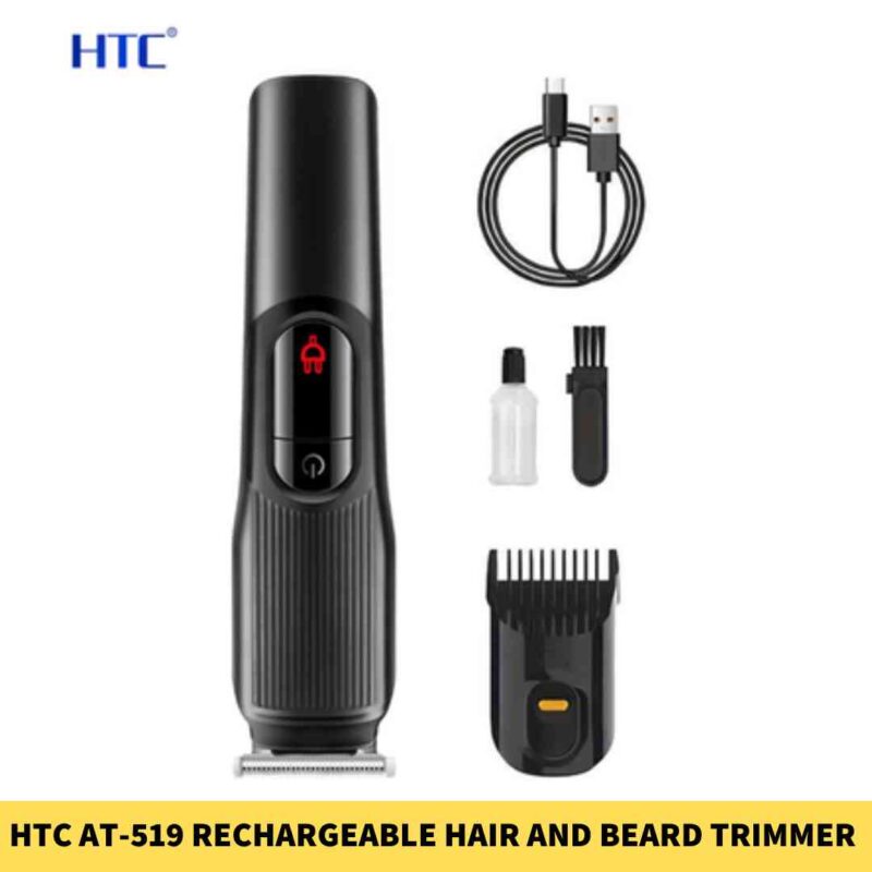 HTC AT-519 Rechargeable Hair and Beard Trimmer for Men