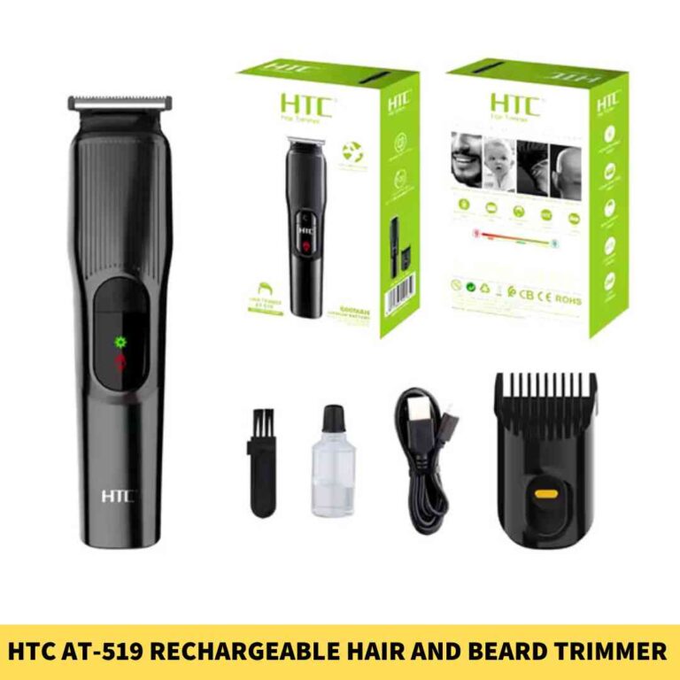 HTC AT-519 Rechargeable Hair and Beard Trimmer for Men in BD