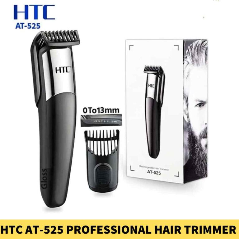 HTC AT-525 Professional Hair Trimmer with 4 Length Settings Hair Clipper in BD