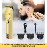 HTC AT-566 Professional Hair Clippers for Men Cordless Trimmer with LCD Display in BD2