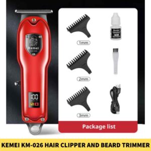 Kemei KM-026 Hair Clipper and Beard Trimmer for Men