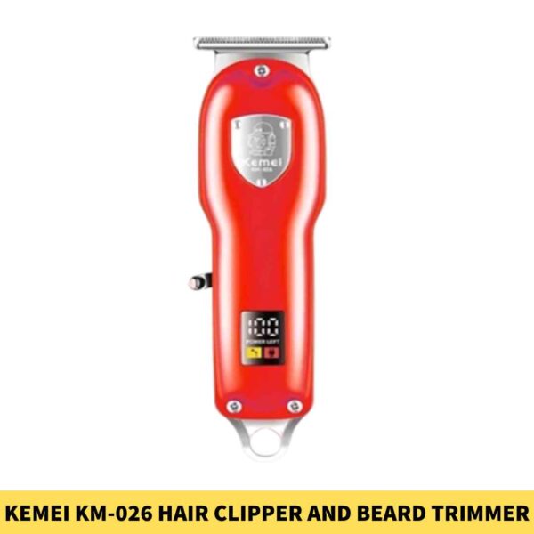 Kemei KM-026 Hair Clipper and Beard Trimmer for Men in BD