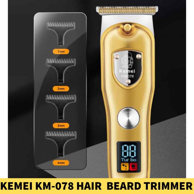 Kemei KM-078 Hair Clipper and Beard Trimmer For Men