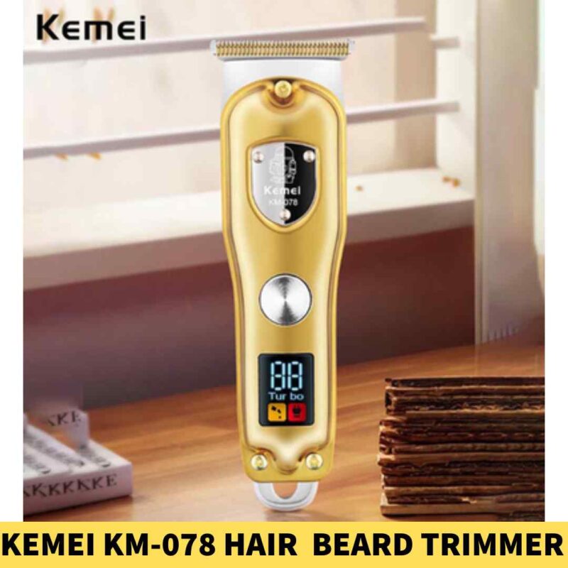 Kemei KM-078 Hair Clipper and Beard Trimmer For Men in BD 1