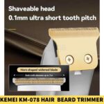 Kemei KM-078 Hair Clipper and Beard Trimmer For Men in BD 2