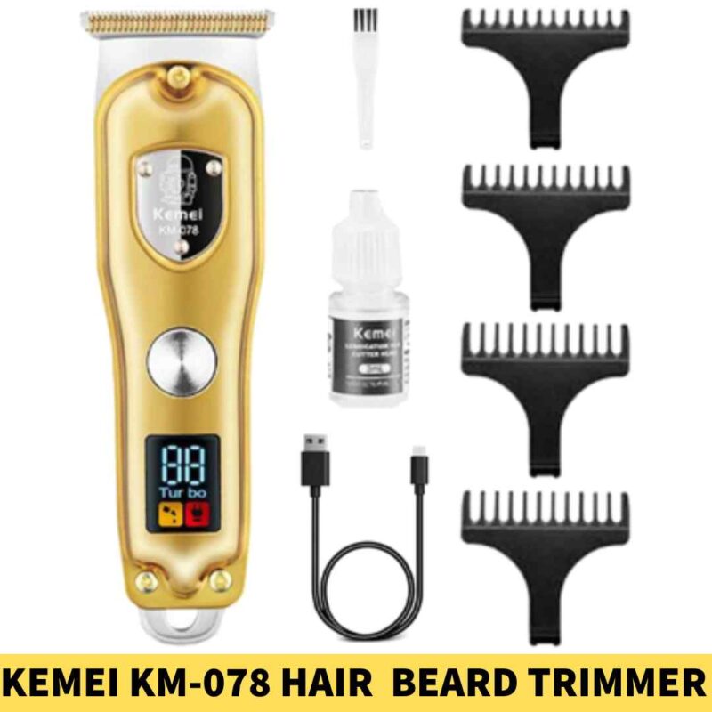 Kemei KM-078 Hair Clipper and Beard Trimmer For Men in BD