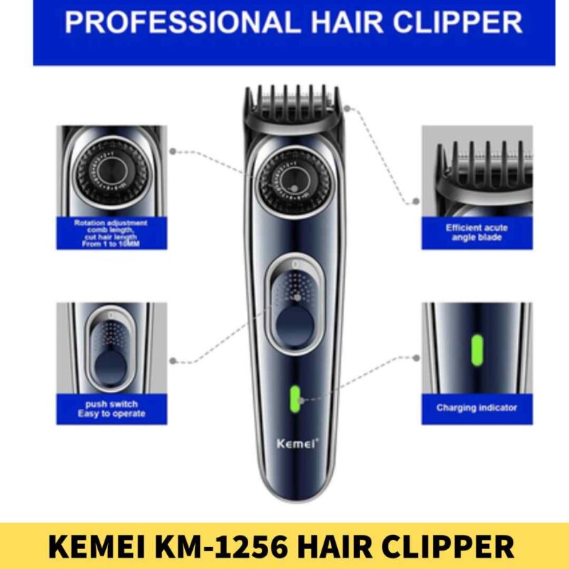 Kemei KM-1256 Hair Clipper And Beard Trimmer For Men in BD11 (2)