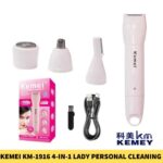 Kemei KM-1916 4-in-1 Lady Personal Cleaning Kit for Women